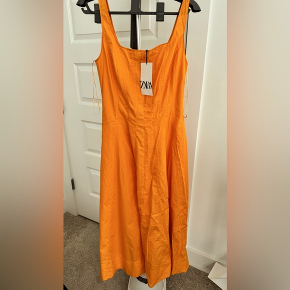 Zara limited edition corset style cotton midi dress - Picture 5 of 5